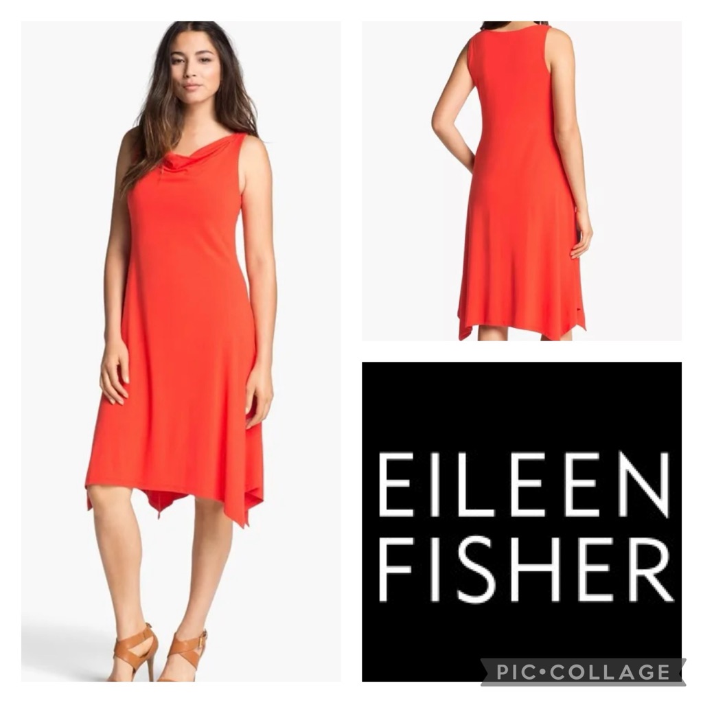 Eileen Fisher Cowl Neck K/L Dress